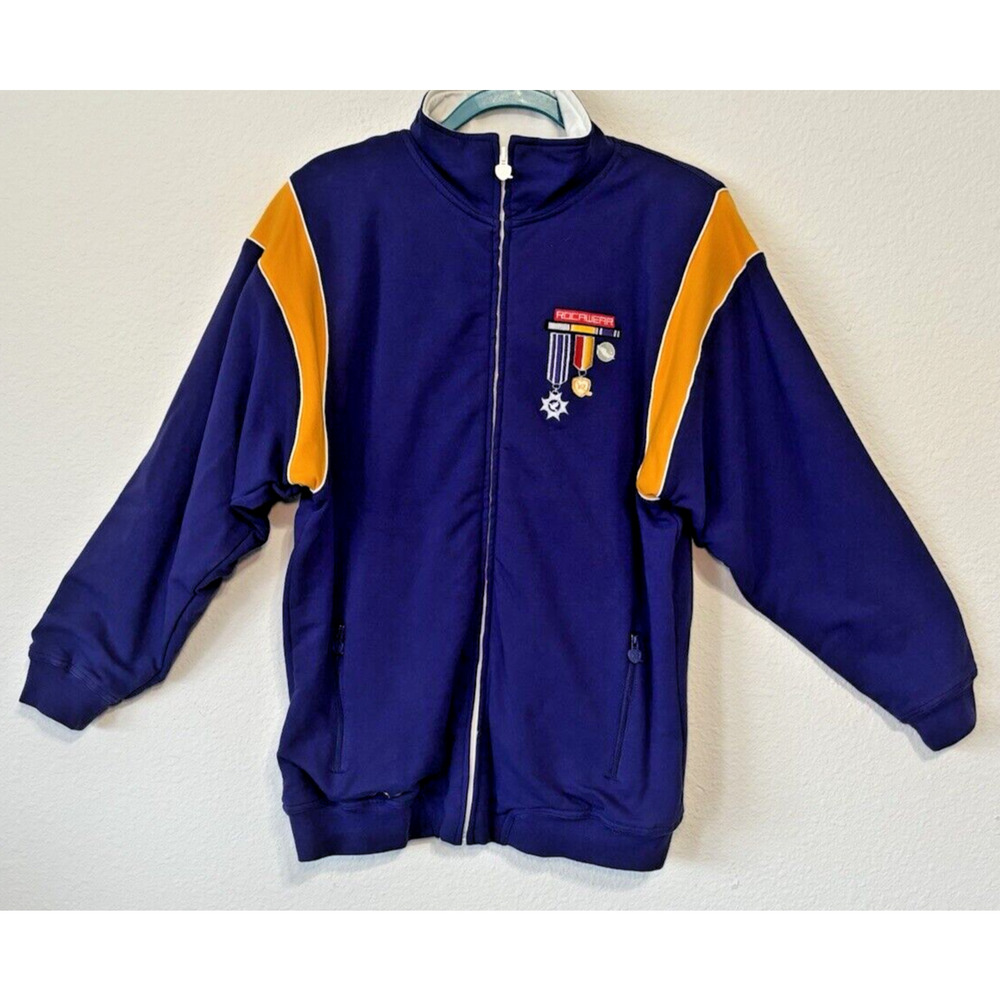 Y2K Rocawear Fleece Full‎ Zip Jacket Youth Large 14/16 Purple Streetwear Hip Hop